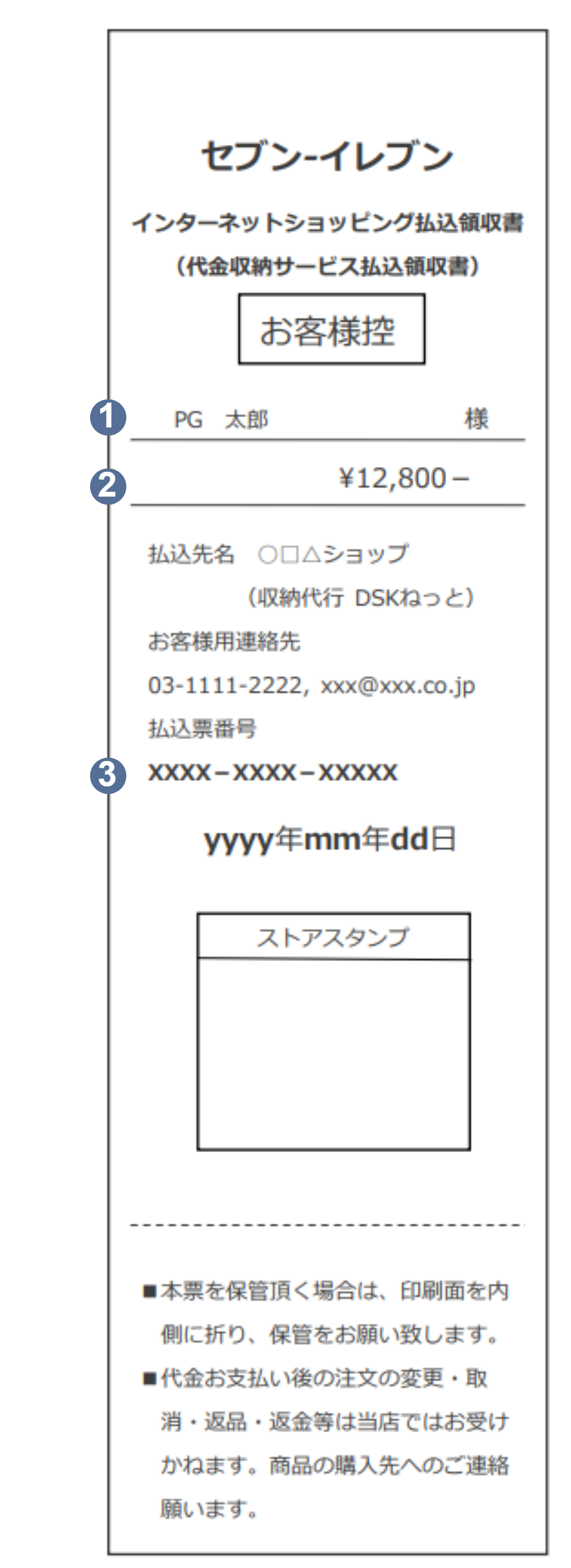セブンイレブン_払込受領証